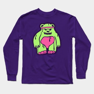 Evil Neon Teddy Bear Long Sleeve T-Shirt